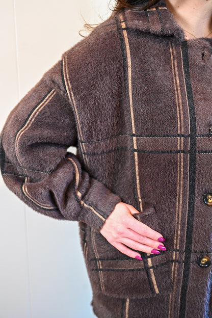 Day Circle Plaid Sweater Jacket