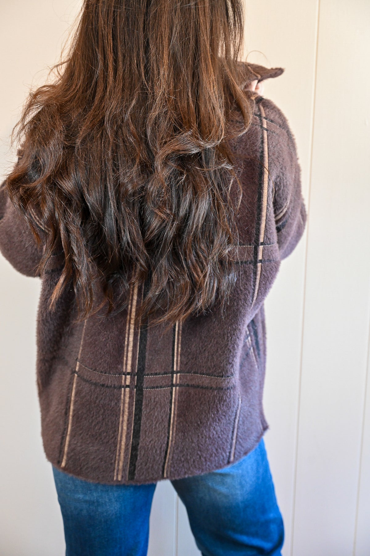 Day Circle Plaid Sweater Jacket