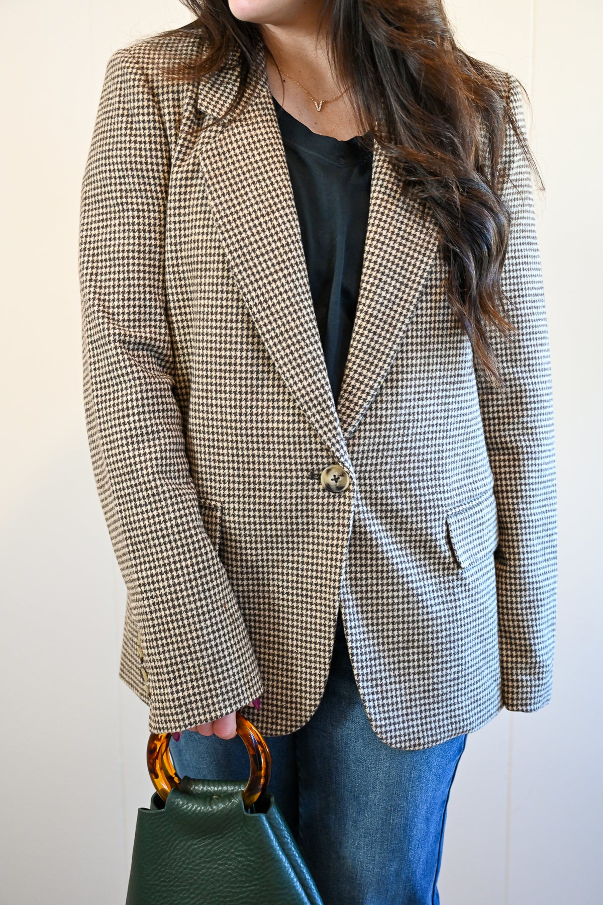 Beaufort Place Hounds Tooth Blazer