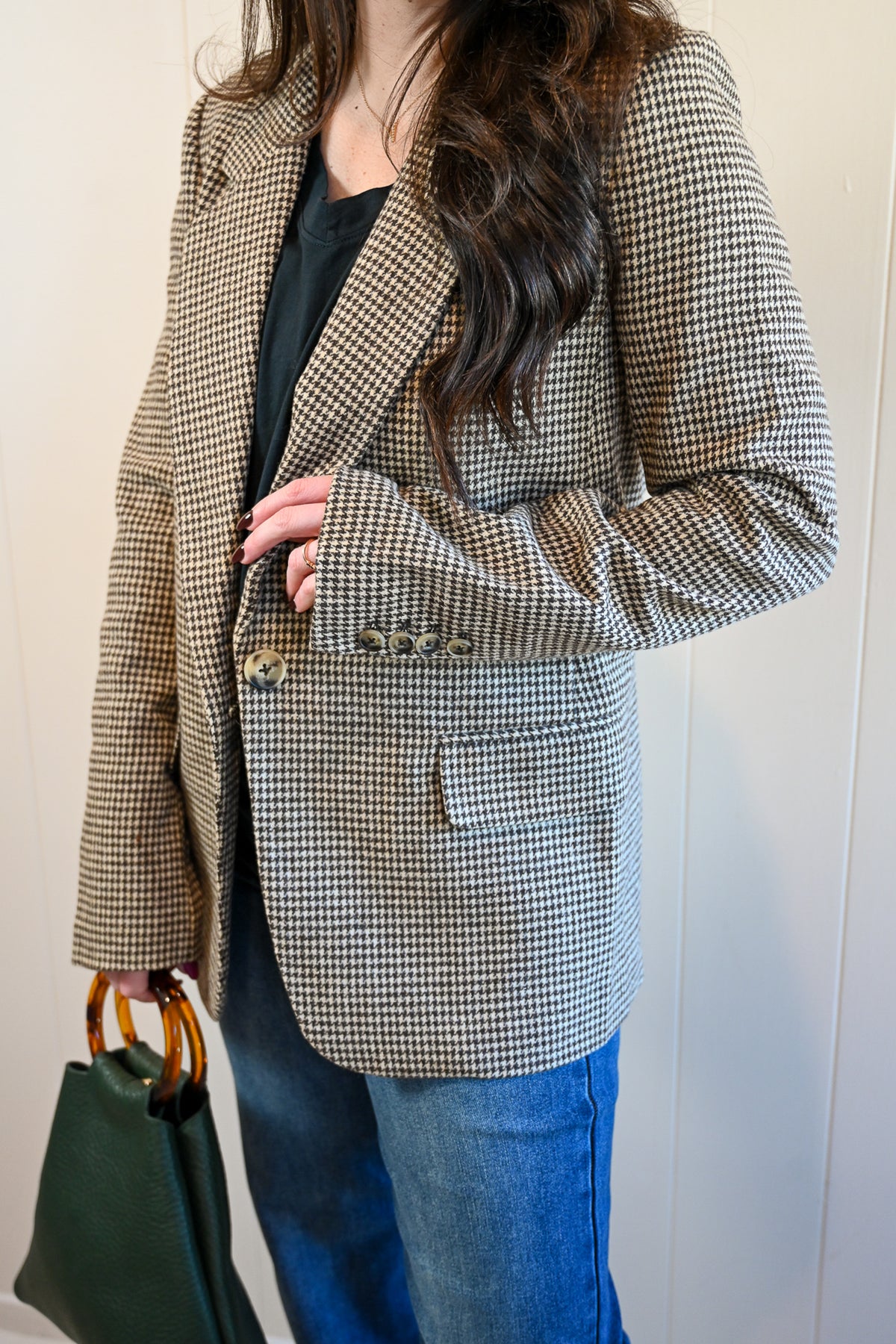 Beaufort Place Hounds Tooth Blazer