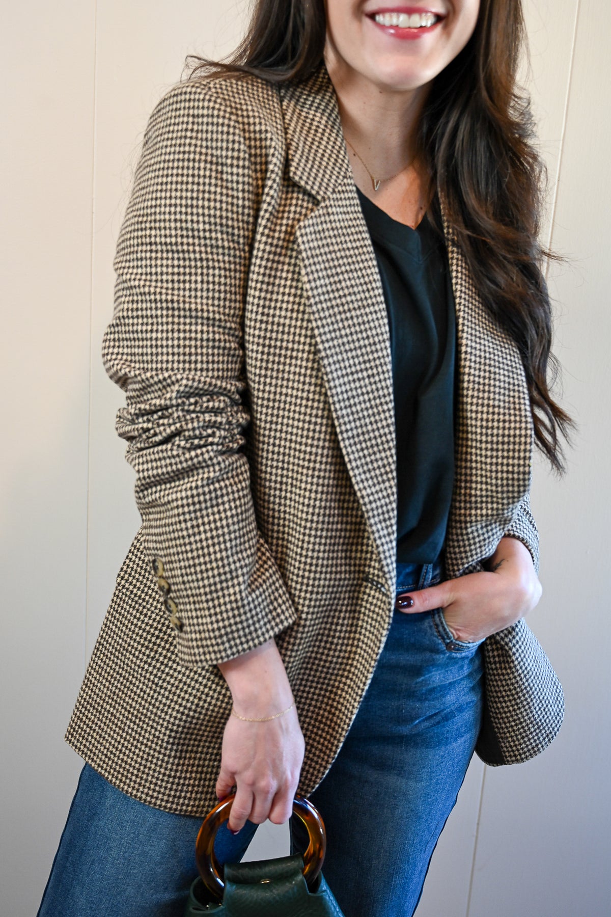 Beaufort Place Hounds Tooth Blazer