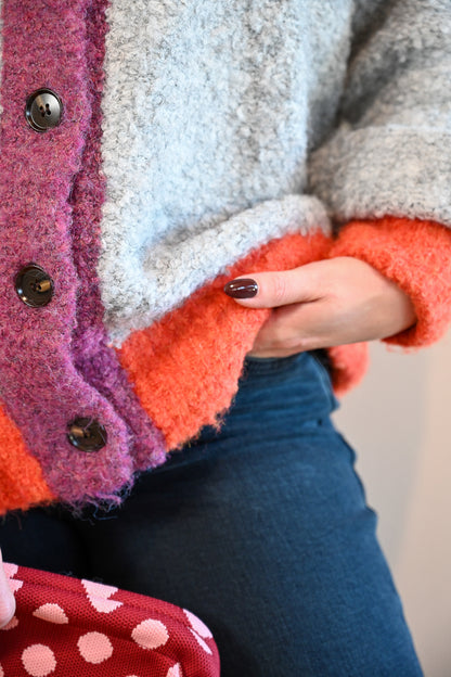 Ransford Avenue Color Contrast Cardigan