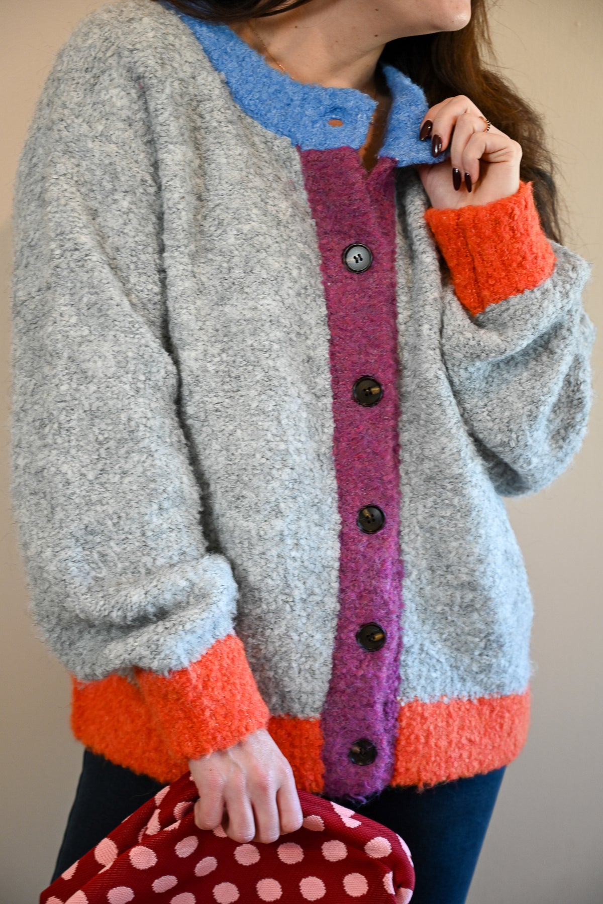 Ransford Avenue Color Contrast Cardigan