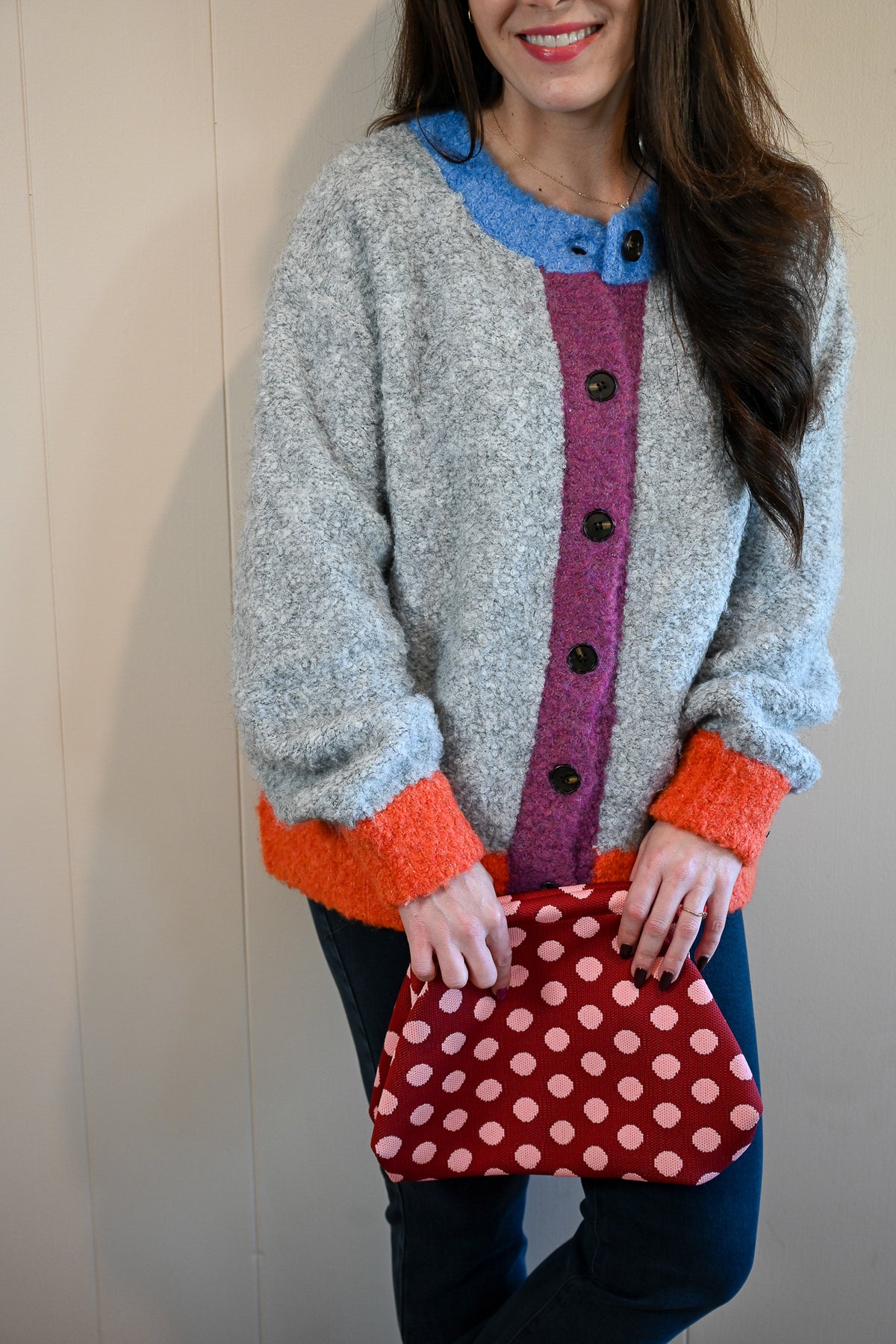 Ransford Avenue Color Contrast Cardigan