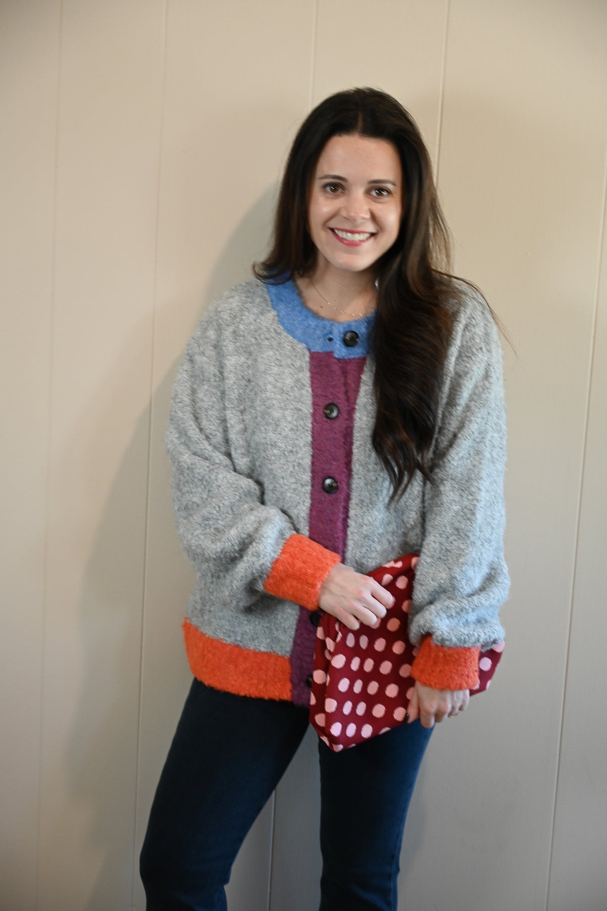 Ransford Avenue Color Contrast Cardigan