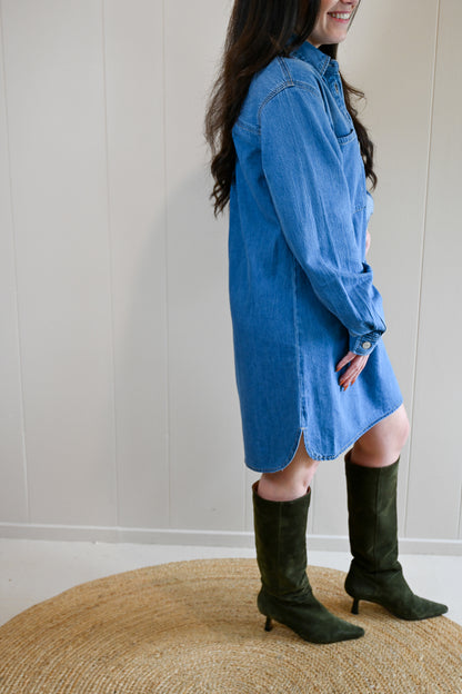 Union Street Denim Shift Dress