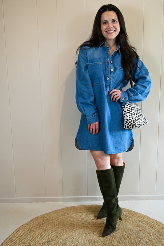 Union Street Denim Shift Dress