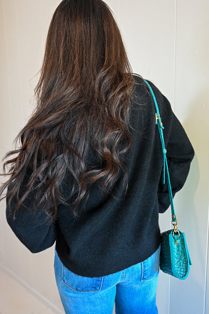 Naiad Street V Neck Sweater - Storm