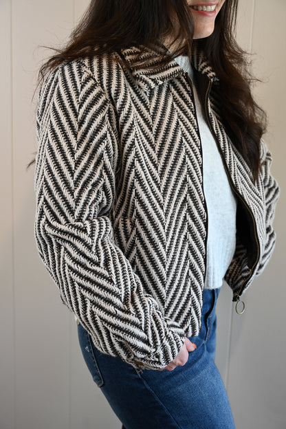Syida Drive Herringbone Jacket