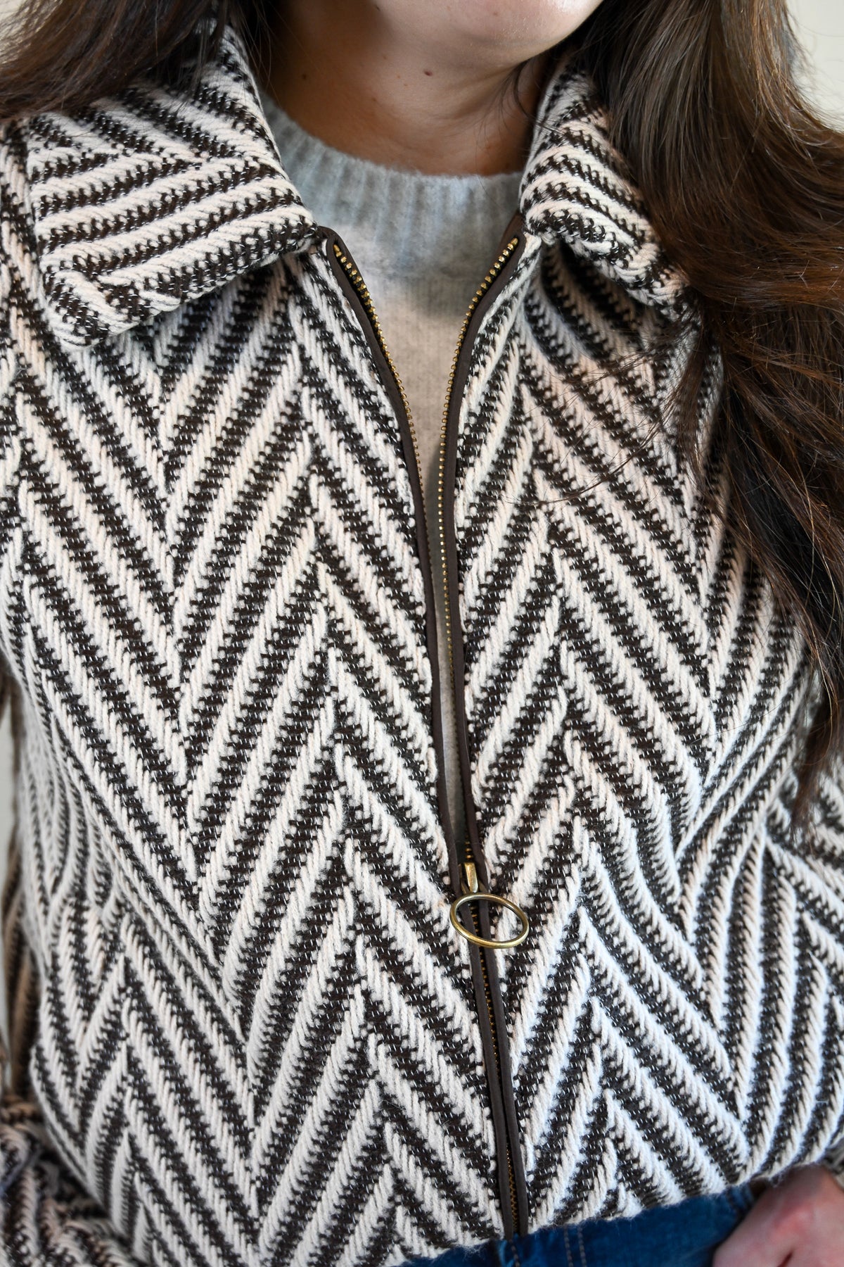 Syida Drive Herringbone Jacket