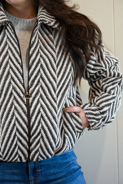Syida Drive Herringbone Jacket