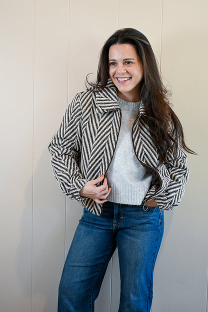 Syida Drive Herringbone Jacket