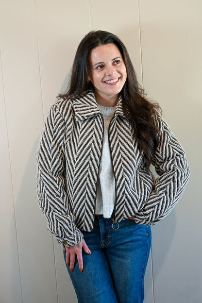 Syida Drive Herringbone Jacket