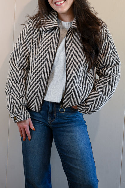 Syida Drive Herringbone Jacket
