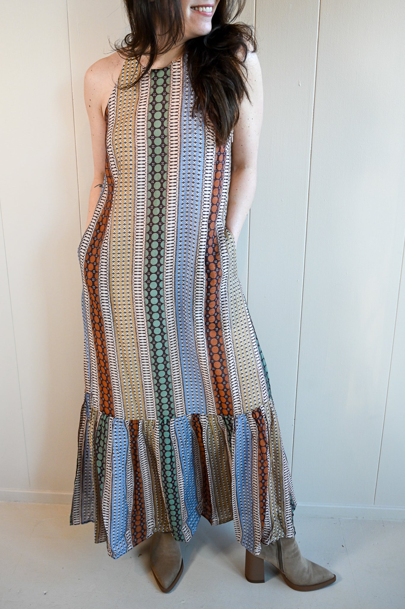 Evans Avenue Cross Back Midi Dress