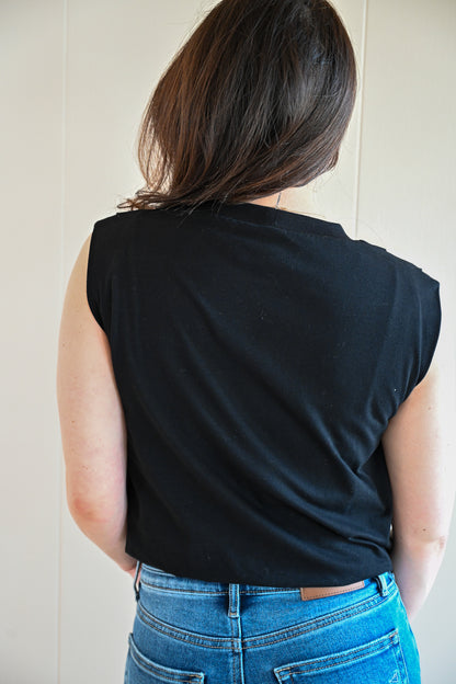 Eardley Bubble Top - Black