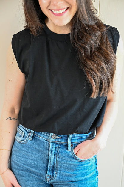 Eardley Bubble Top - Black