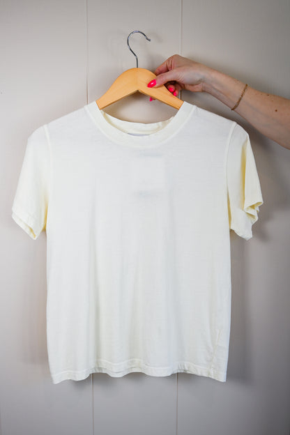 Wave Label Crew Tee - Sand
