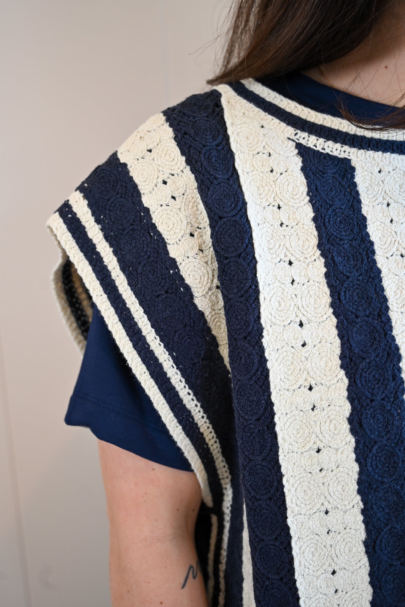 Moss Street Stripe Side Tie Top
