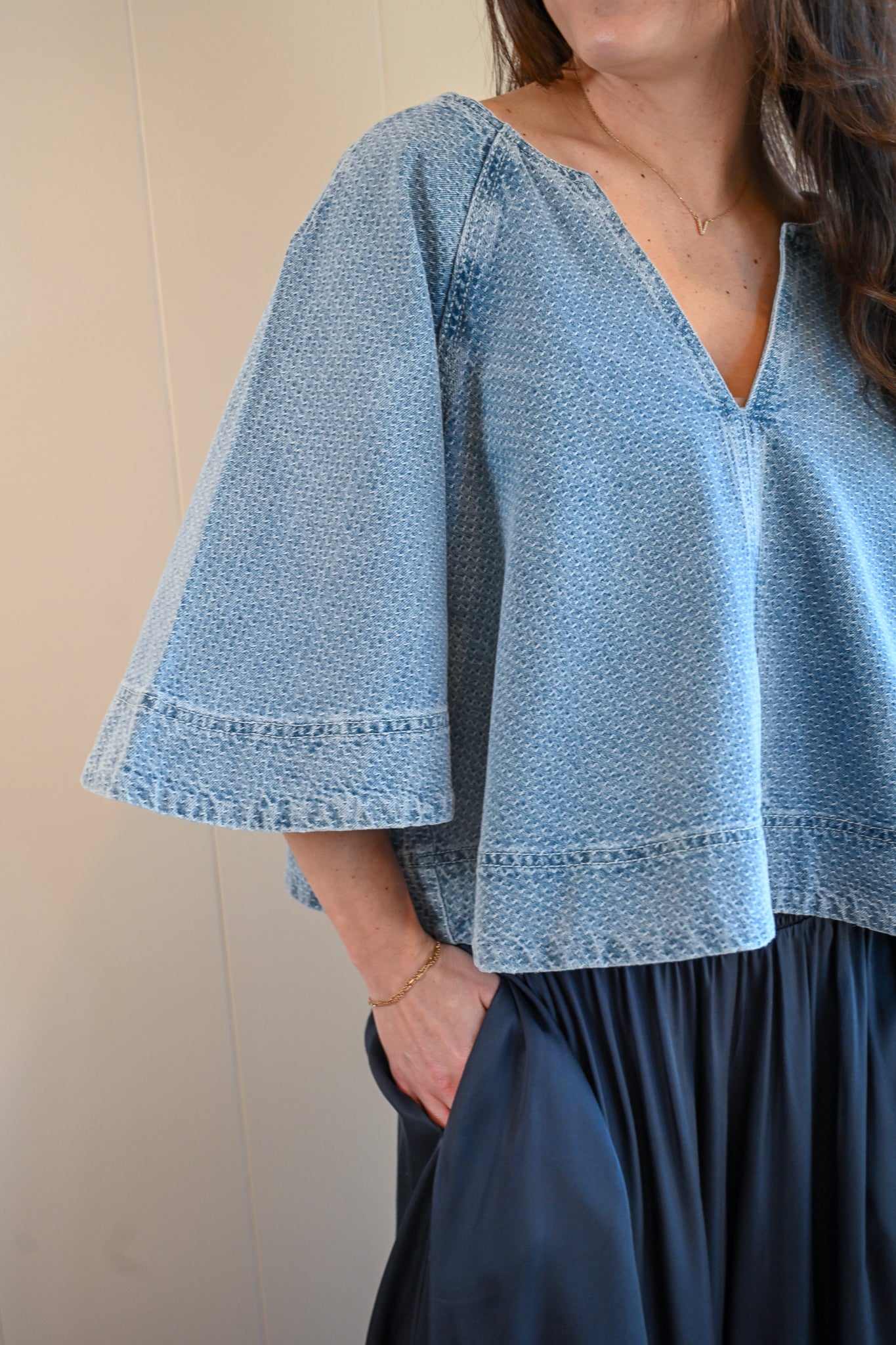 Moreland Avenue Denim Top