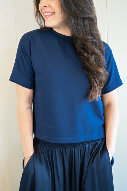 Heather Lane Lux Tee - Winter Ocean