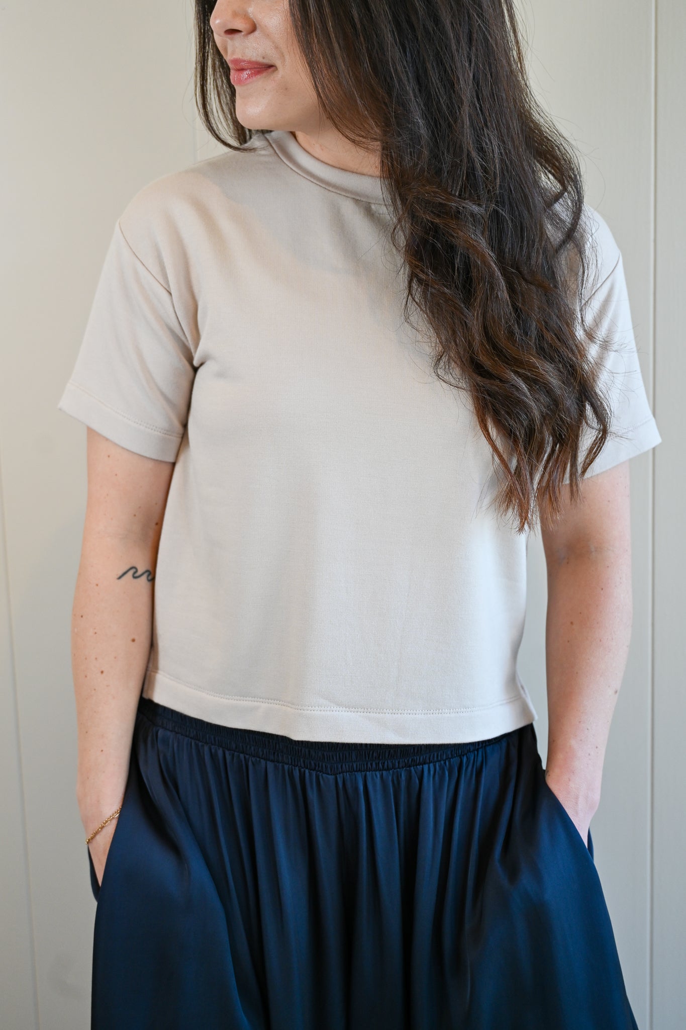 Heather Lane Lux Tee - Sand