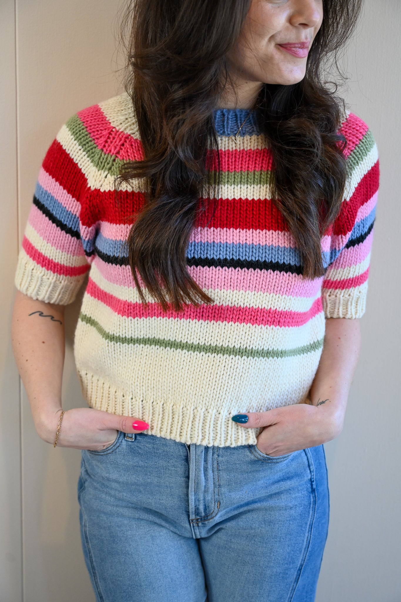 Acorn Court Striped Sweater