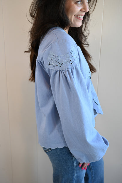 Alder Street Cutout Blouse