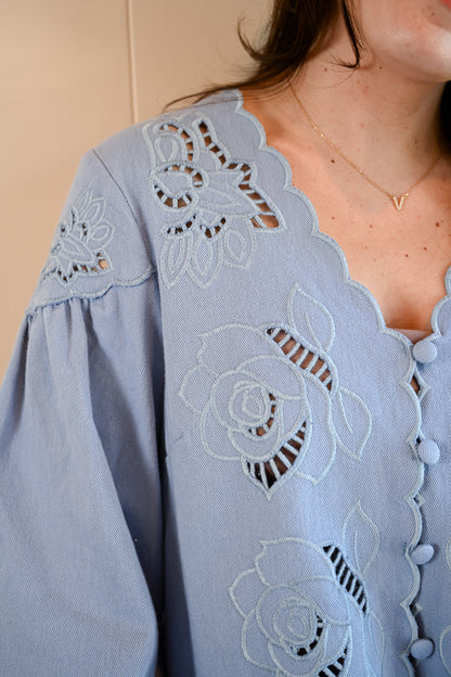 Alder Street Cutout Blouse