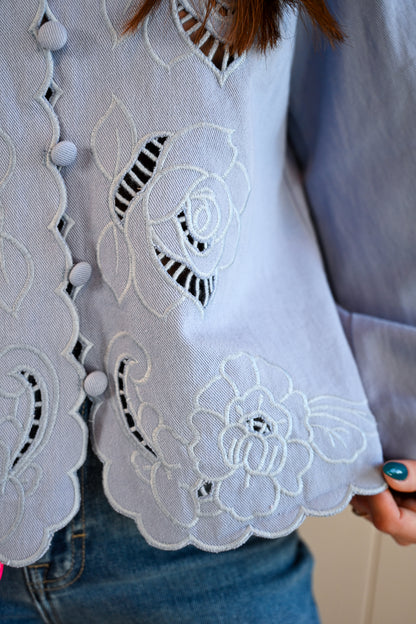 Alder Street Cutout Blouse
