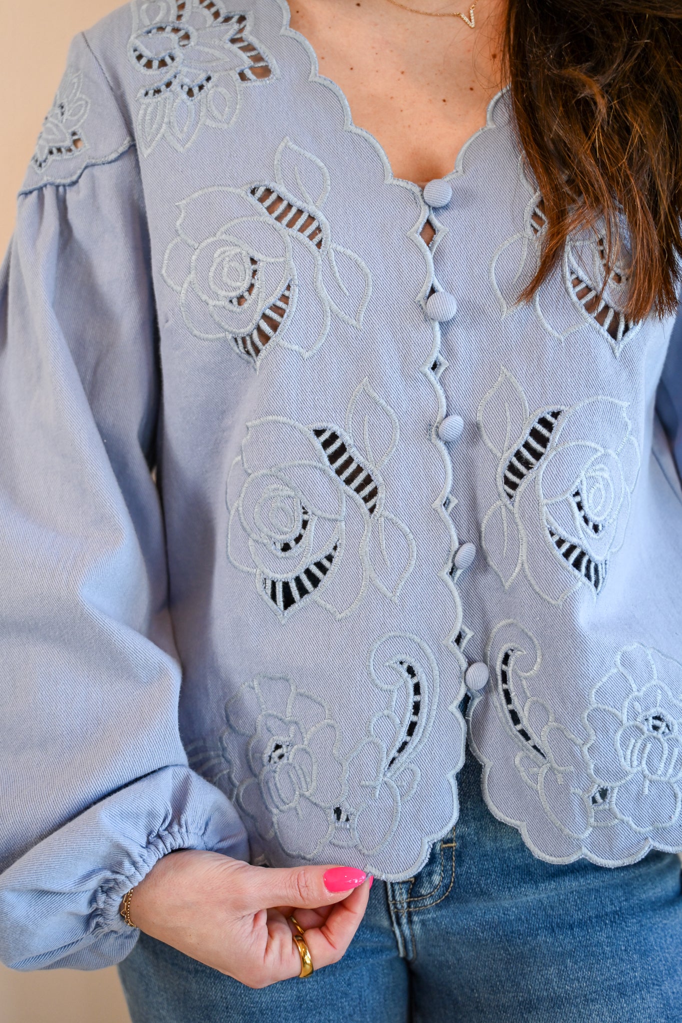 Alder Street Cutout Blouse
