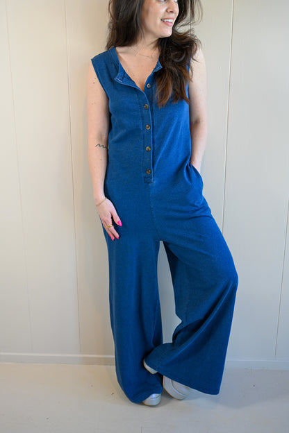 Esplanade Avenue Denim Jumpsuit