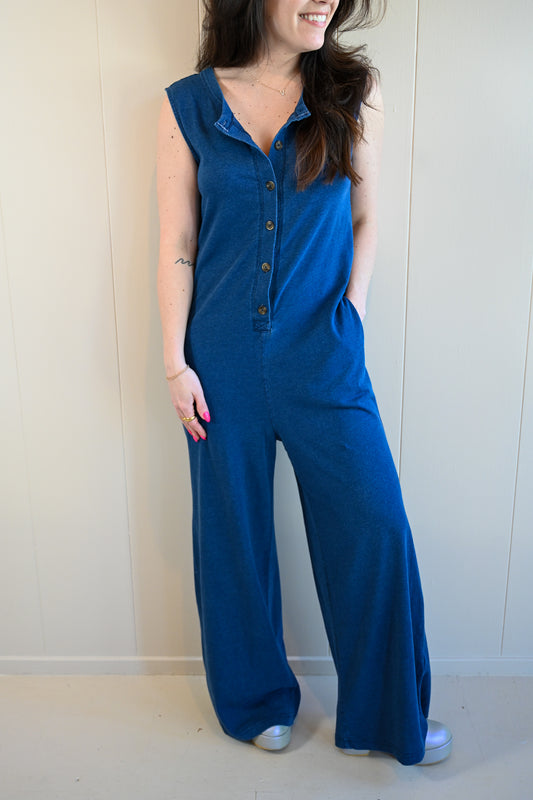 Esplanade Avenue Denim Jumpsuit