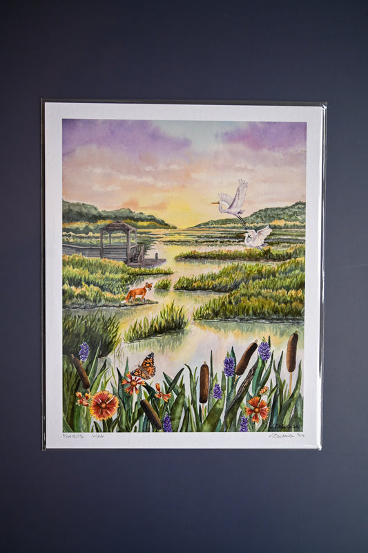 Murrells Inlet Print by Julia Esdaile 8x10