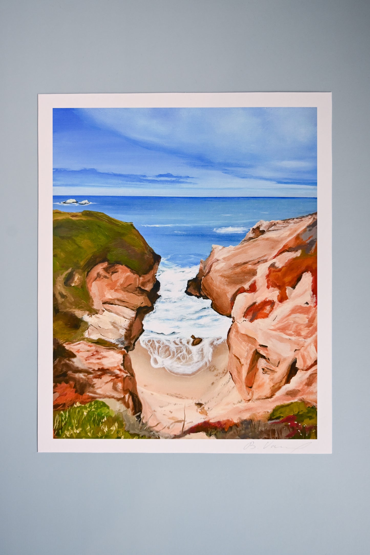 Ocean Spill 8x10 Print By Bea's Studio
