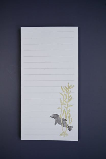 Kelp & Harbor Seal Notepad by Jilly M. Pfifferling