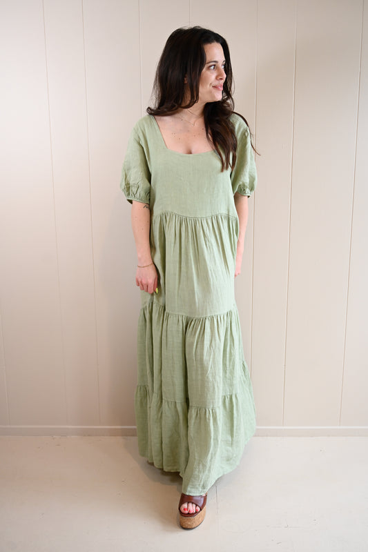 Syida Drive Linen Dress