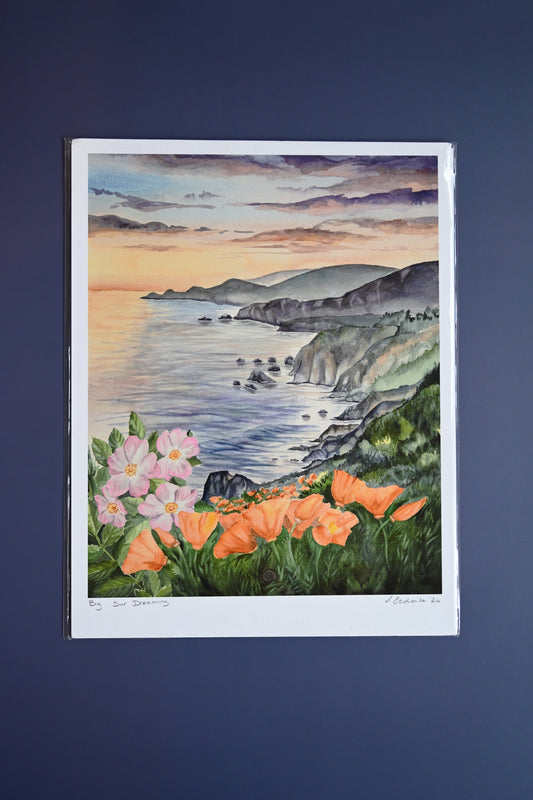 Big Sur Dreaming Print by Julia Esdaile
