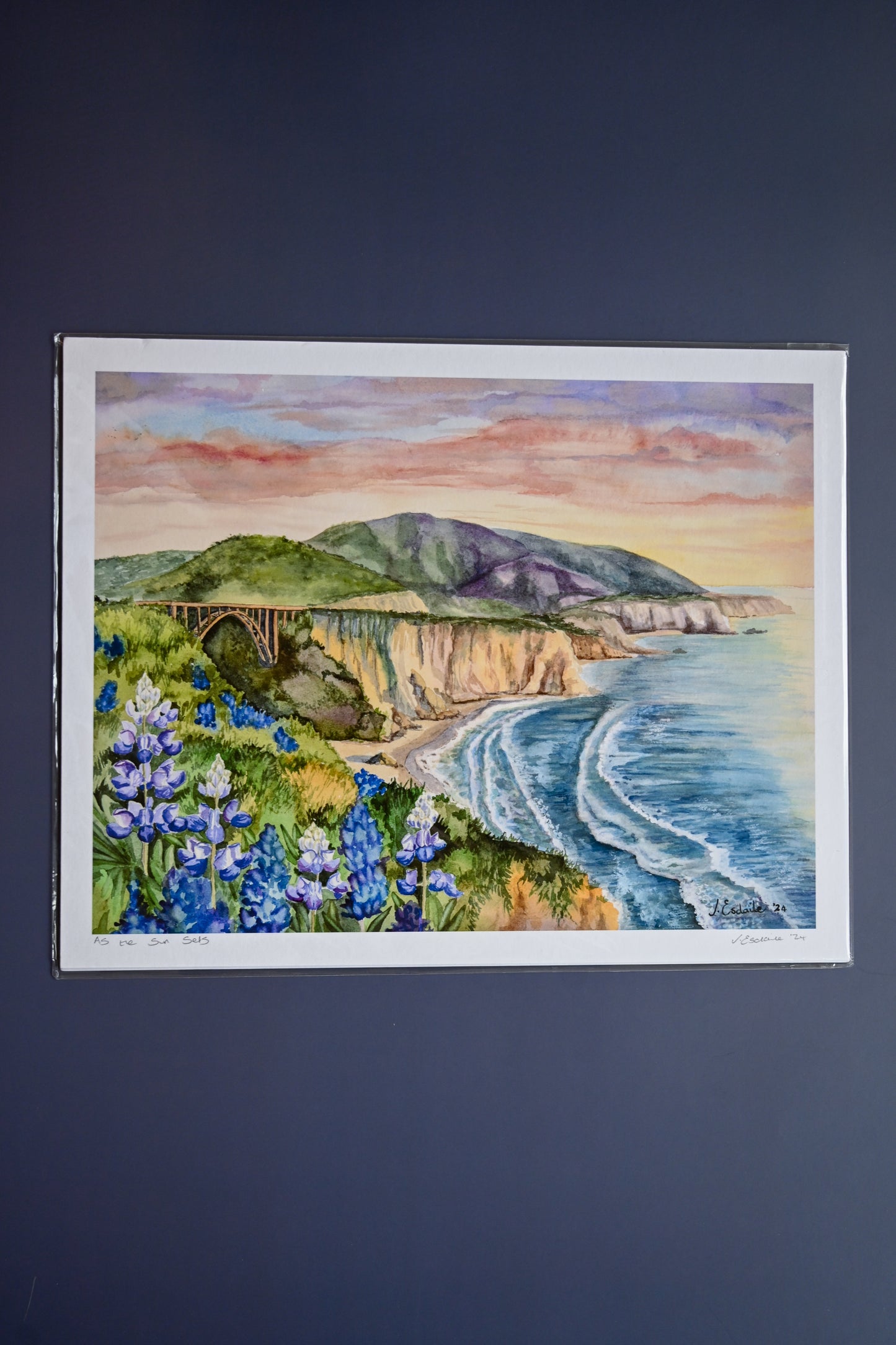 As the Sun Sets Print by Julia Esdaile