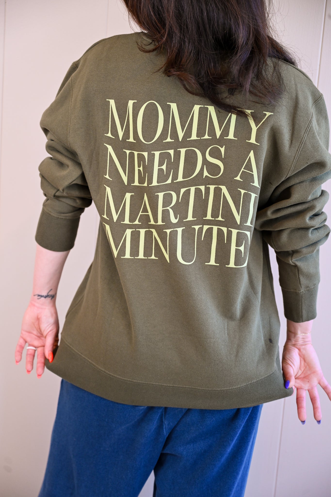 Martini Minute Crewneck By Salty Moms Club