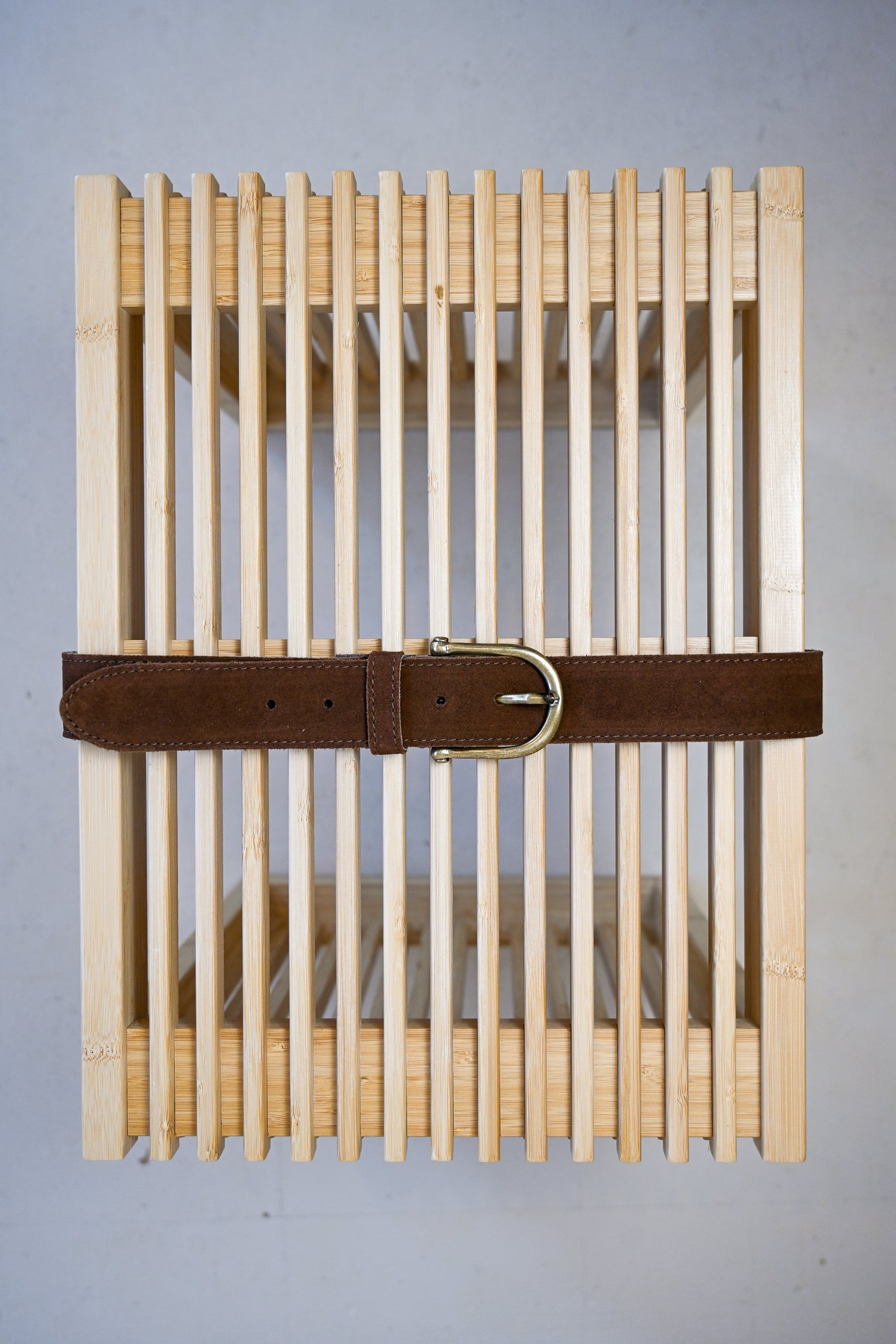 Chocolate Italian Suede Belt