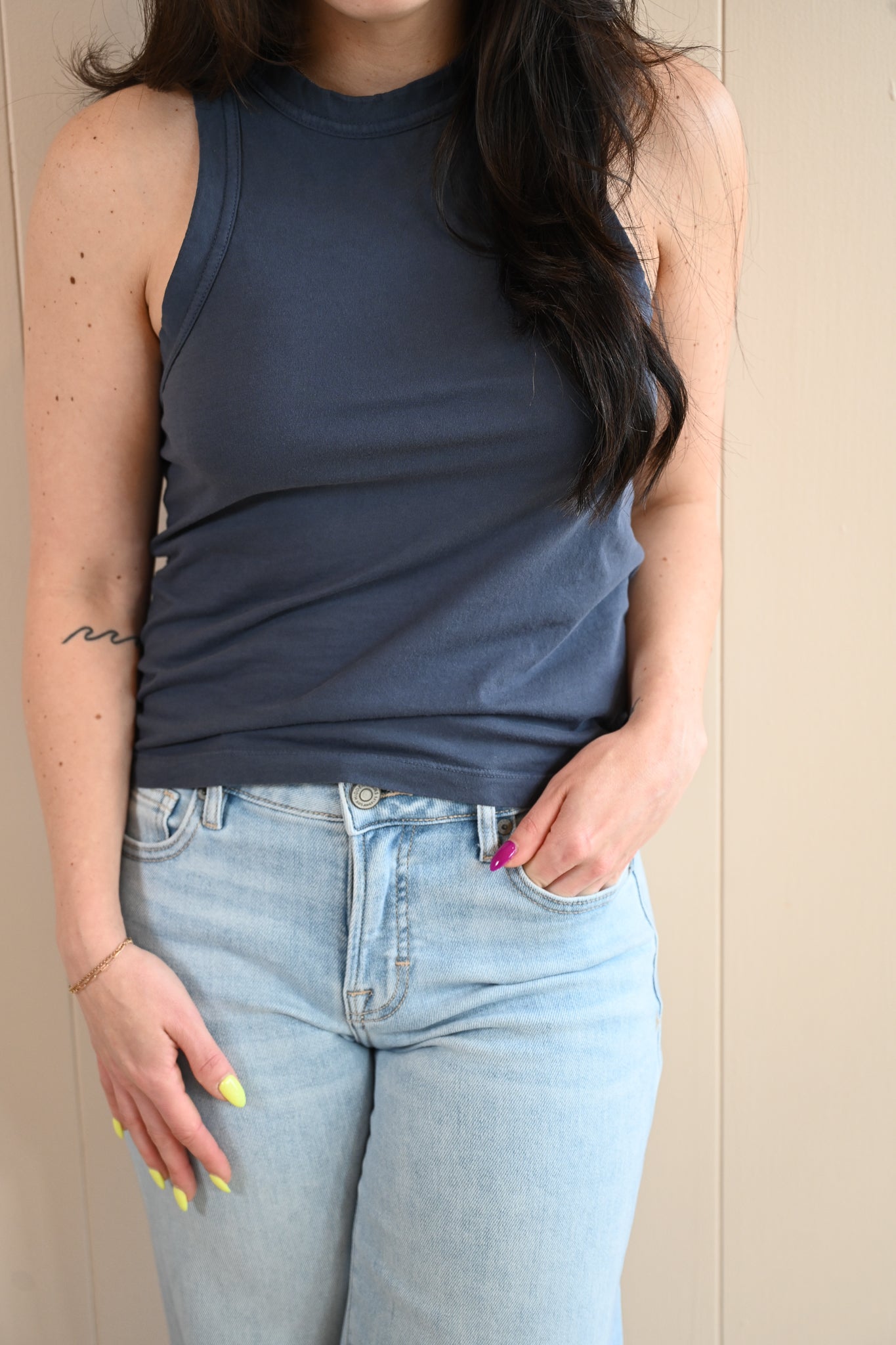Wave Label - Everyday Tank - Ocean