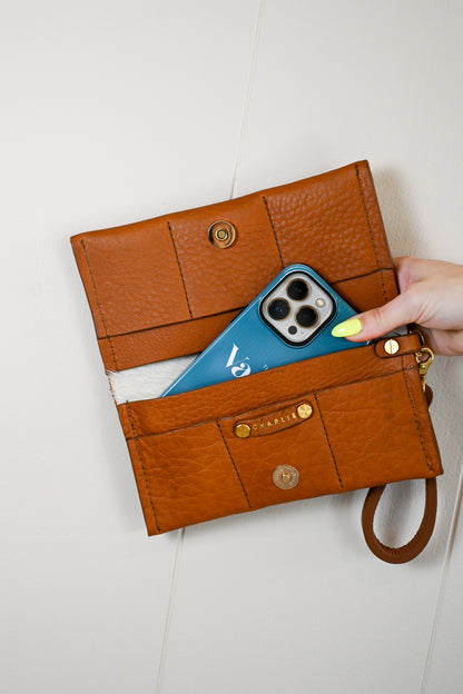 Charlie's Goods - Daphne Wristlet Wallet Pebble Tan