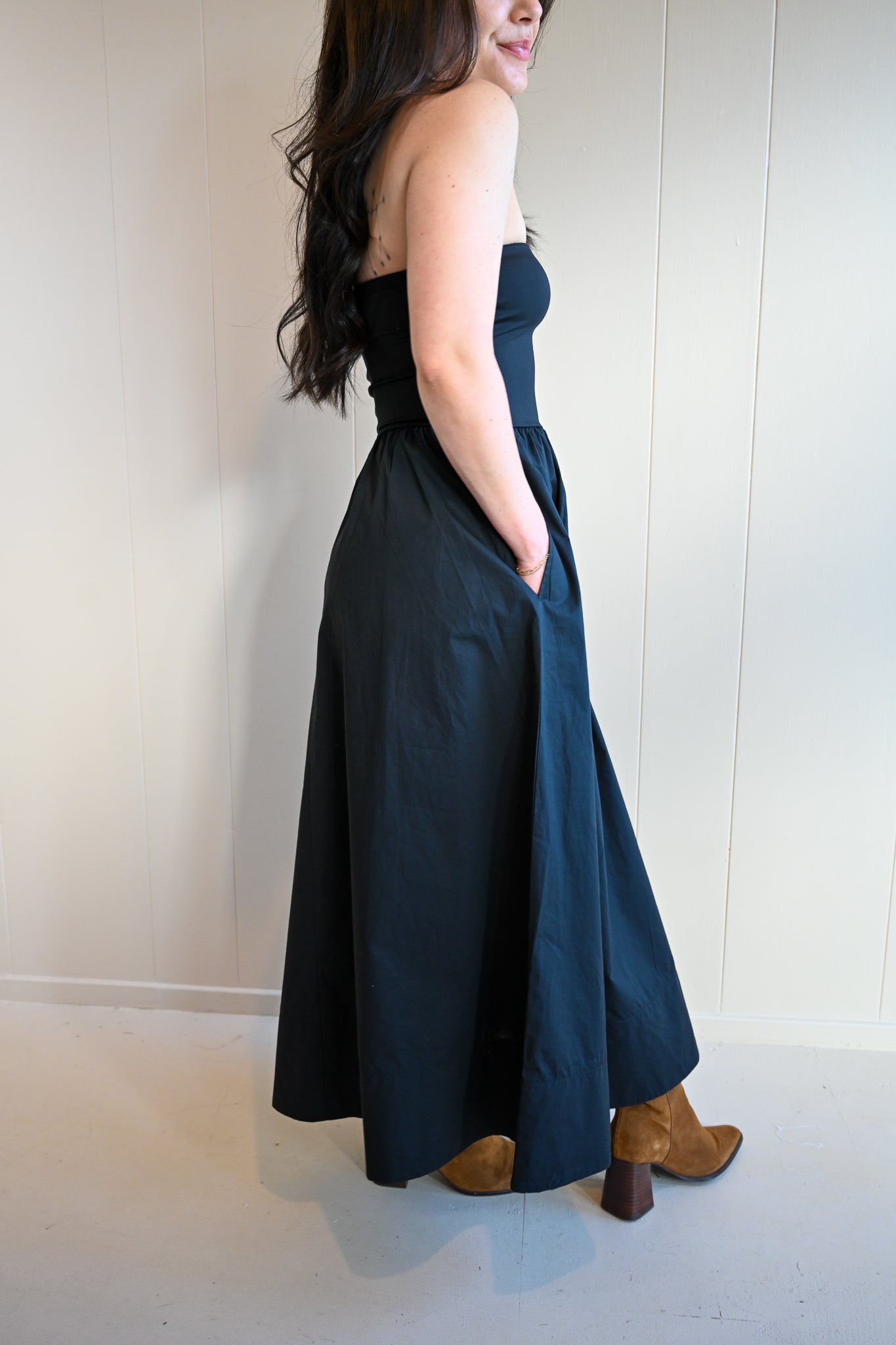 Lawton Avenue Strapless Midi Dress