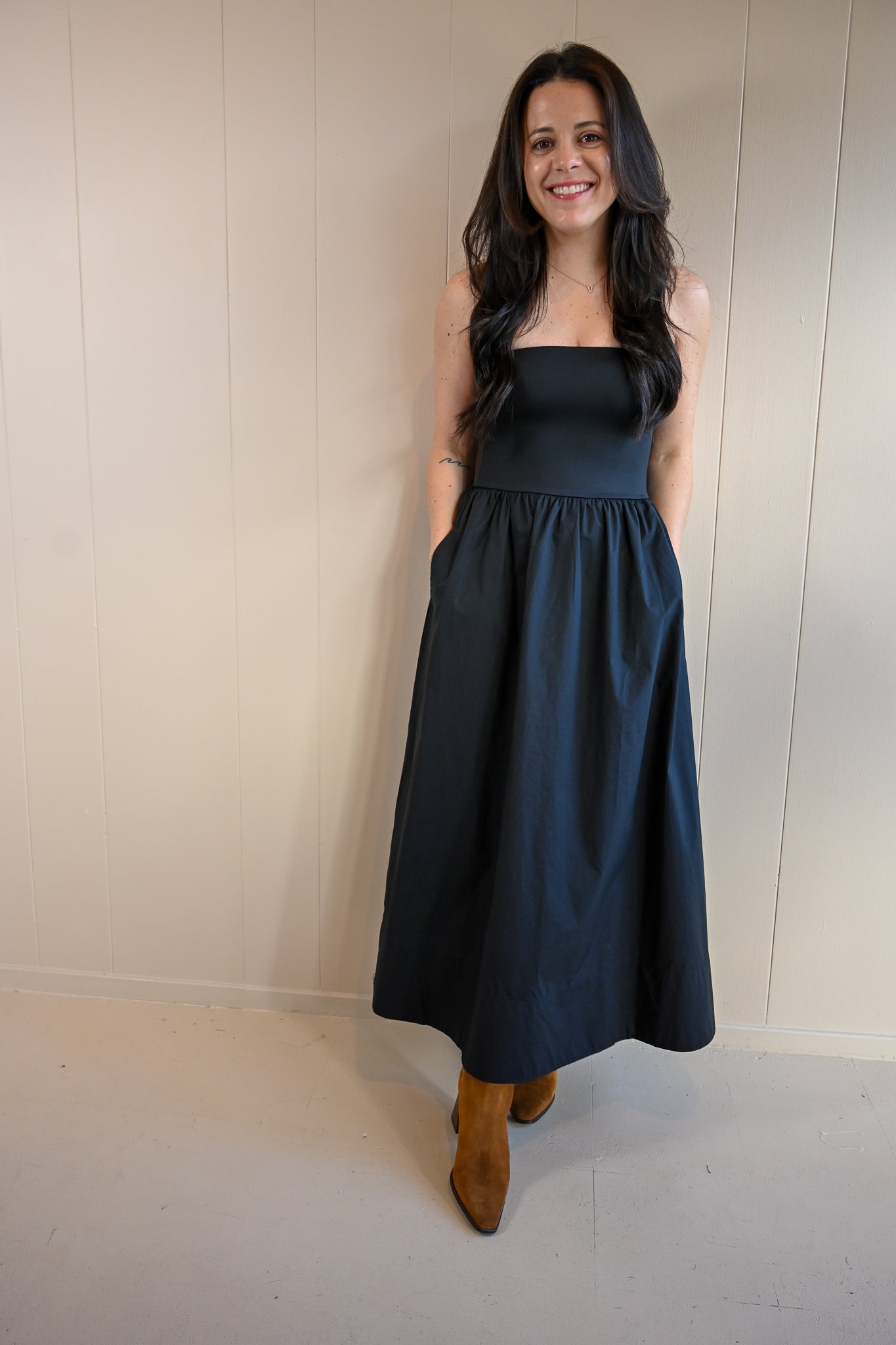 Lawton Avenue Strapless Midi Dress