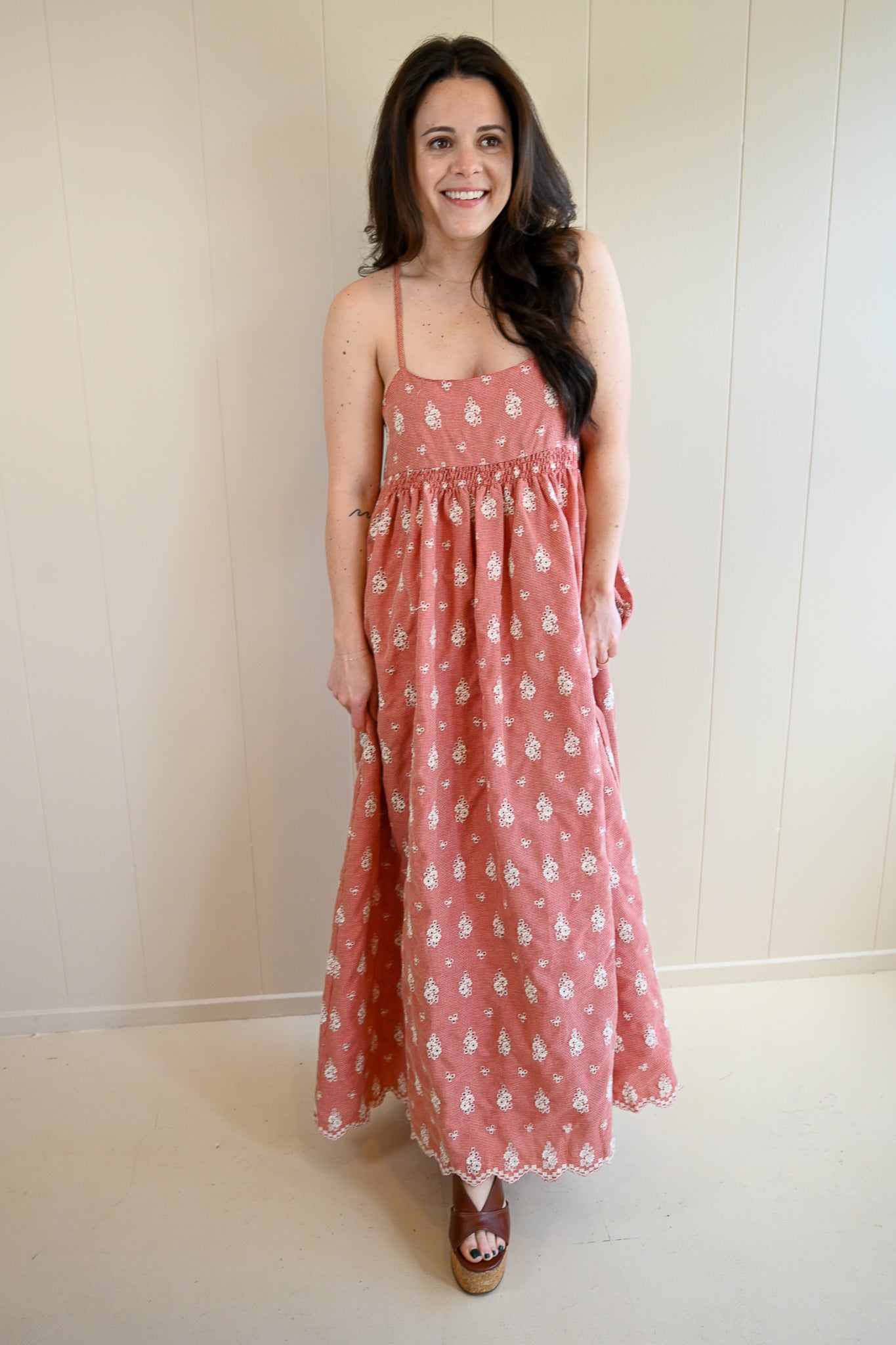 Pacific Avenue Embroidered Dress