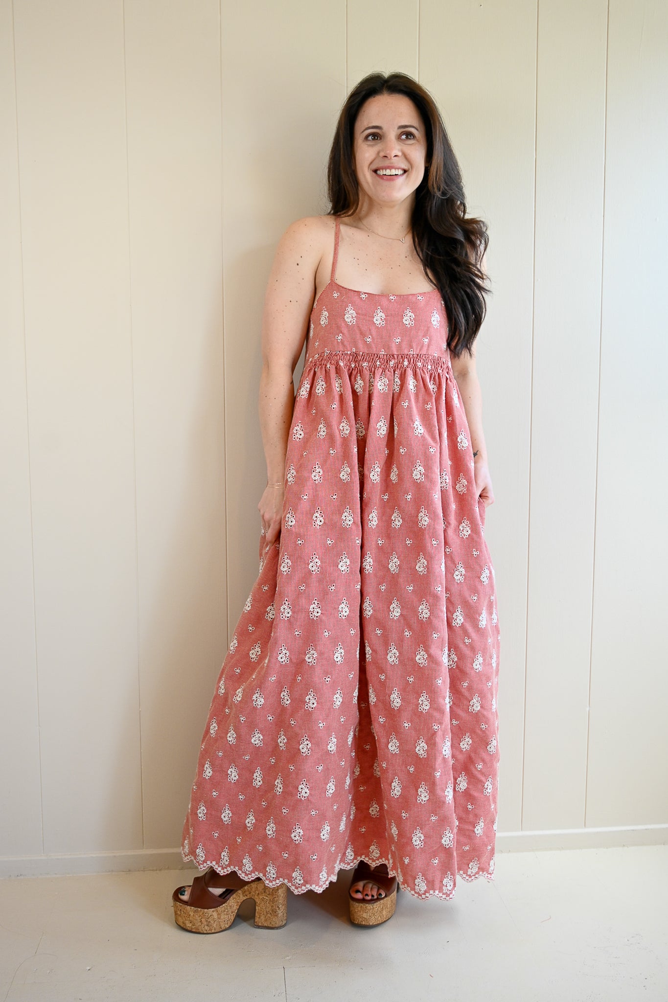 Pacific Avenue Embroidered Dress