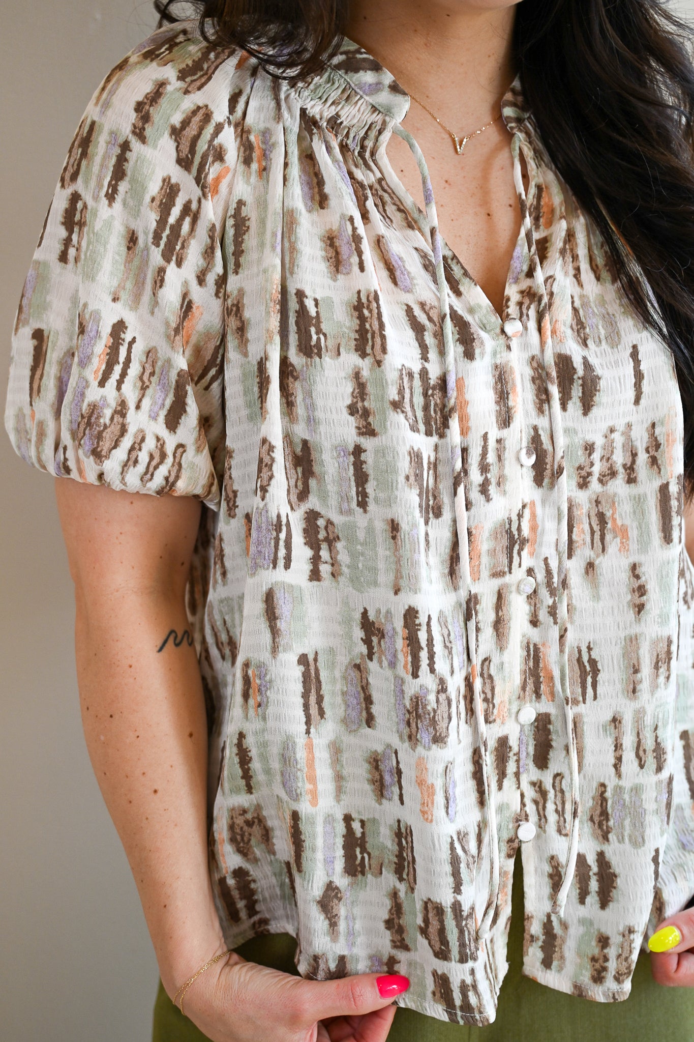Jewell Avenue Button Up Blouse