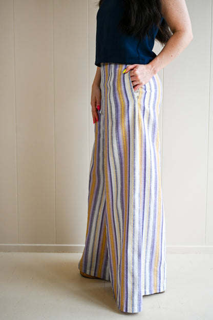 Otter Lane Striped Linen Trouser