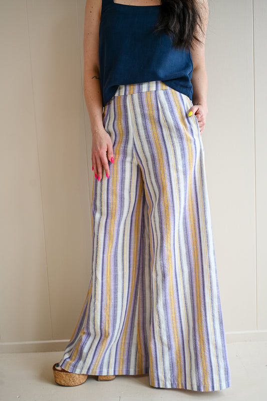 Otter Lane Striped Linen Trouser